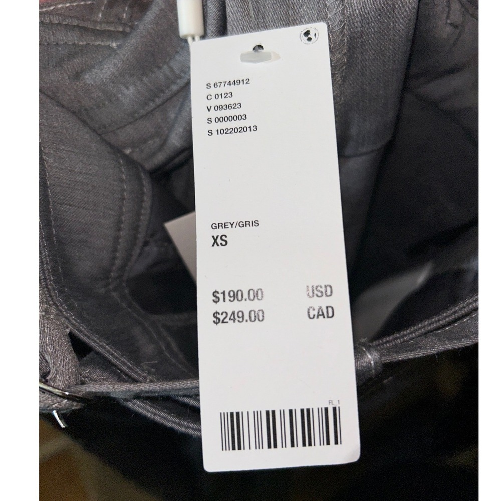C/MEO COLLECTIVE Capable Pant Grey‎ Marle Contrast Stitch Straight Leg Womens XS - Picture 7 of 8